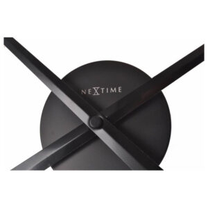 NeXtime Small Hands Sort Vægur Med Tal (48 cm)