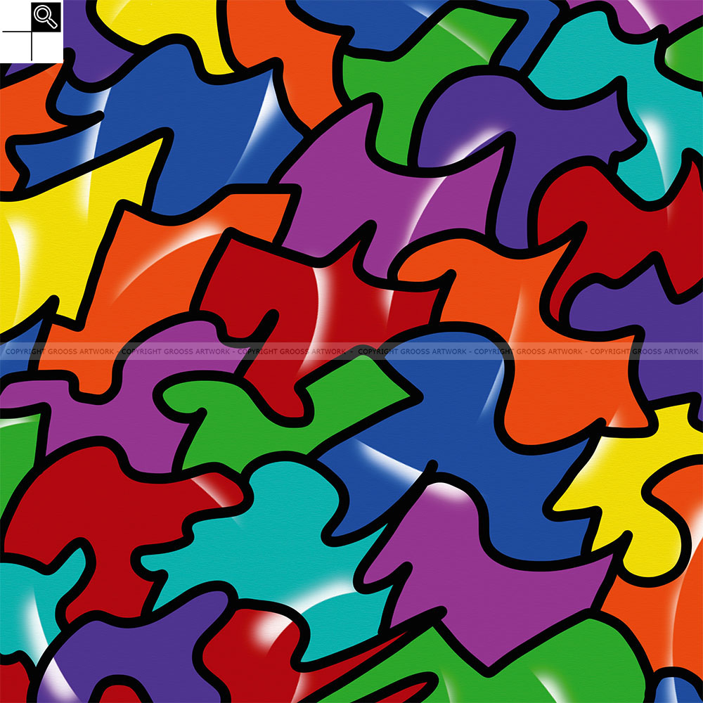 Easy color puzzle (50 X 50 cm)